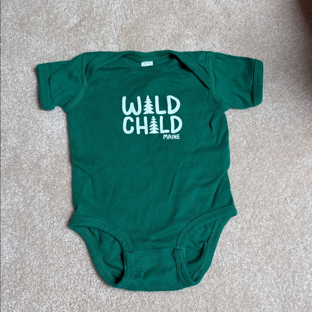 Wild Child Maine Green Kids One Piece